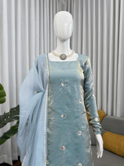 Charming Fendy Silk Crafted For Comfort Stitched Suit