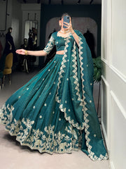 Beautiful Gold Crush Sequence Embroidery Work Lehenga Choli
