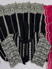 Party-wear Georgette Sequence With Thread Work Gown