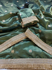 Beautiful Tussar Silk Sabhay Sachi Inspired Lace Border Work Saree