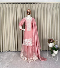 Party-wear Jimmy Choo Sequence Embroidery Work Sharara