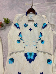Wedding Special Soft Organza Embroidery Work Suit