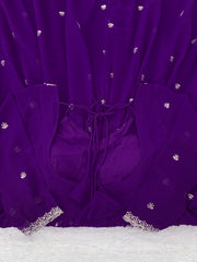 Festive Season Special Red Georgette Thread With Sequence Work Gown