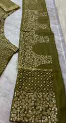 Beautiful Party-wear Butterfly Net Embroidery & Sequins Work Lehenga Choli