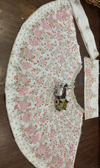 Party-wear Tabby Silk Pearl Embroidery Sequins Work Lehenga Choli