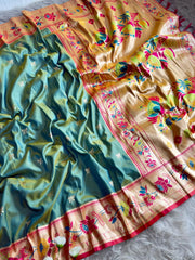 Tradition With Our Lotus Soft Silk Paithani Saree