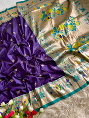 Tradition With Our Lotus Soft Silk Paithani Saree