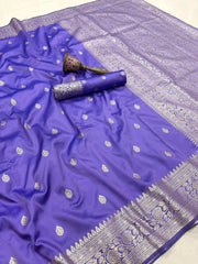 Beautiful Banrasi Silk Original Gold Zari Designer Saree