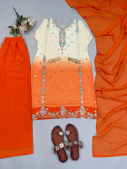 Beautiful Georgette Embroidery Sequence Work Suit