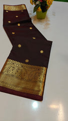 Beautiful Katan Silk Banarasi Soft Silk Butti Design Rich Pallu Saree