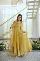 Festival Special Salsa Silk Elegant Gown