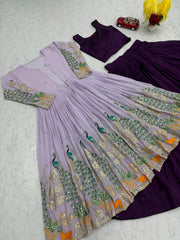 Festival Special Pure Vichitra Crop Top