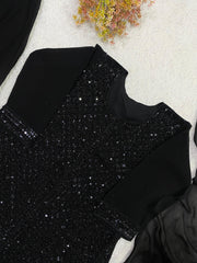 Beautiful Black Georgette Beads Sequence Embroidery Work Suit