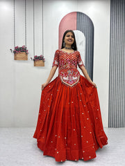 Wedding Special Embroidery Thread & Sequence Lehenga Choli