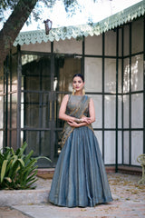 Beautiful Fendy Silk Sequence & Thread Embroidery Work Lehenga Choli