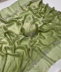 Trending Butterfly Border Rich Space Silk Saree