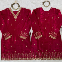 Elegant Ethnic Jimmy choo Thread With Sequence Work Suit