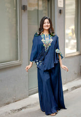 Stylish Air Tex Chinon Sequence Embroidery Work Co-ord Set