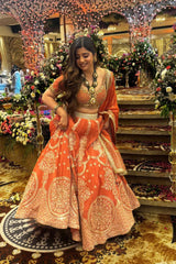 Party-wear Georgette Thread With Sequence Work Lehenga Choli