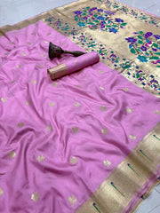 Beautiful Pure Soft Kanchivaram Paithani Silk Saree