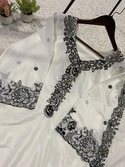 Eid Special Franch Crape Sequence Embroidery Work Suit
