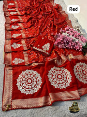 Beautiful Dola Viscose Weaving Rich Look Saree