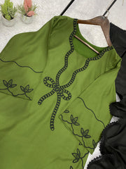 Beautiful Rayon Embroidery Work Pakistani Suit