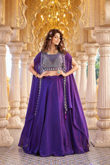 Trending Rangoli Silk Embroidery Moti Beads Sequence Work Lehenga With Stitched Blouse