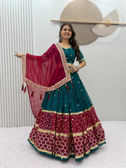 Navratri Special Georgette Embroidery Work Lehenga Choli