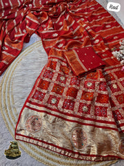 Beautiful Viscose Weaving With Rich Pallu Saree