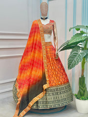 Trending Sunshine Printed Embroidered Lehenga Choli