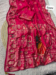 Karwachouth Special Dola Viscose Weaving With Siroski Work Saree