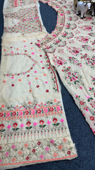 Beautiful Georgette Embroidery Sequence Cut Work Lehenga Choli