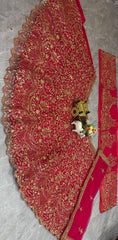 Party-wear Soft Net Embroidery Sequence Work Lehenga Choli