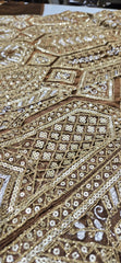 Most Beautiful Golden Premiums Heavy Malai Silk Embellished Lehenga Choli