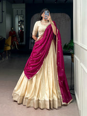 Festive Special Poly Kotha Printed Work Lehenga Choli