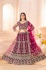 Beautiful Butterfly Net Sequence & Coding Embroidery Work Lehenga Choli