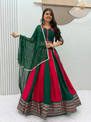 Navratri Special Pure Cotton Real Hand Work Lehenga With Stitched Blouse