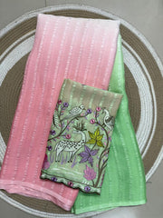 Beautiful Soft Marble Smooth Padding Saree