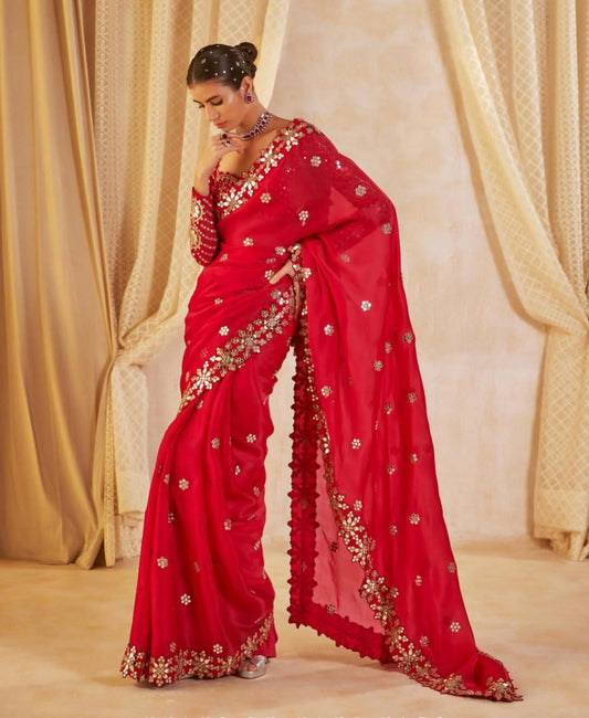 Bollywood Blockbuster Original Mirror Designer Saree