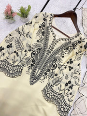 Beautiful Mul Cotton Sequence Embroidery Work Suit