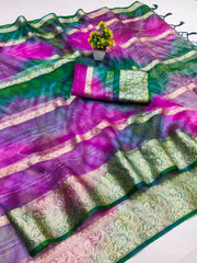 Beautiful Pure Organza Silk Saree