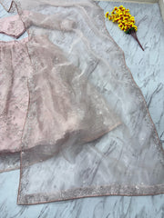 Beautiful Most Trending Premium Soft Organza Silk Embellished With Thread Embroidery Lehenga Choli