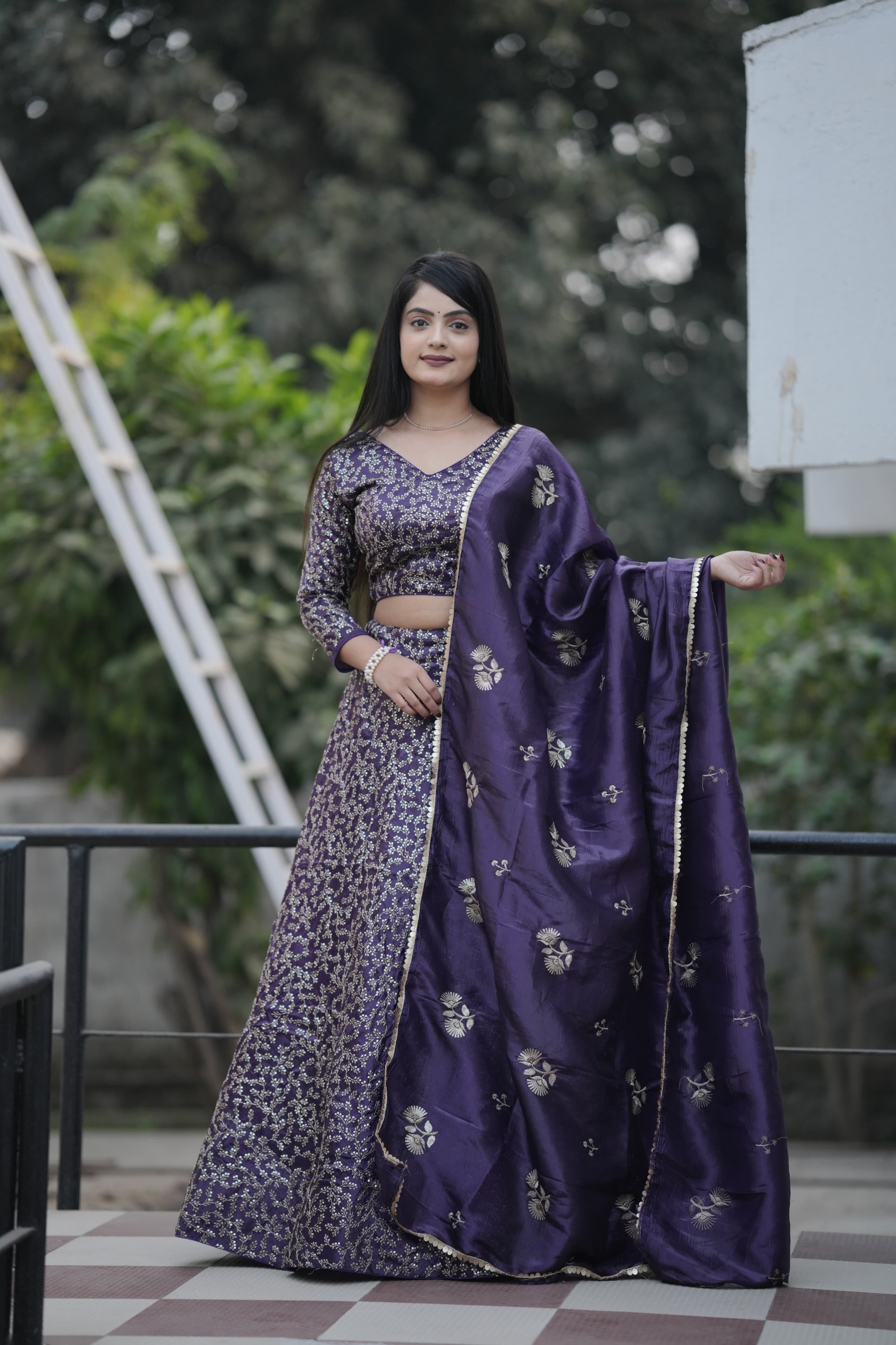 Trending Gold Crush Sequence With Zari Work Lehenga Choli