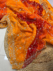 Elevate Your Style With Our Stunning Georgette Bandej Saree