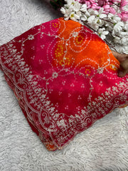 Elevate Your Style With Our Stunning Georgette Bandej Saree