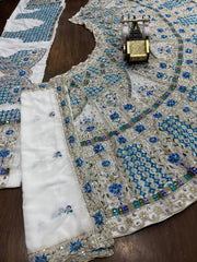 Beautiful Embroidery Sequence Work Lehenga Choli