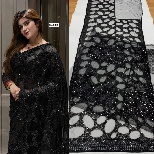Bollywood Blockbuster Net Sequence Designer Saree