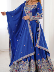 Beautiful Crep Silk Coding Dori With Thread & Sequence Work Lehenga Choli
