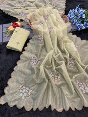 Jimmy Choo Trending Sequence Embroidery Work Saree